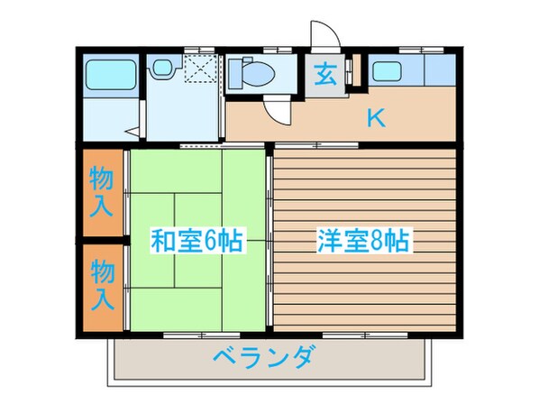 アメニティ太陽Bの物件間取画像